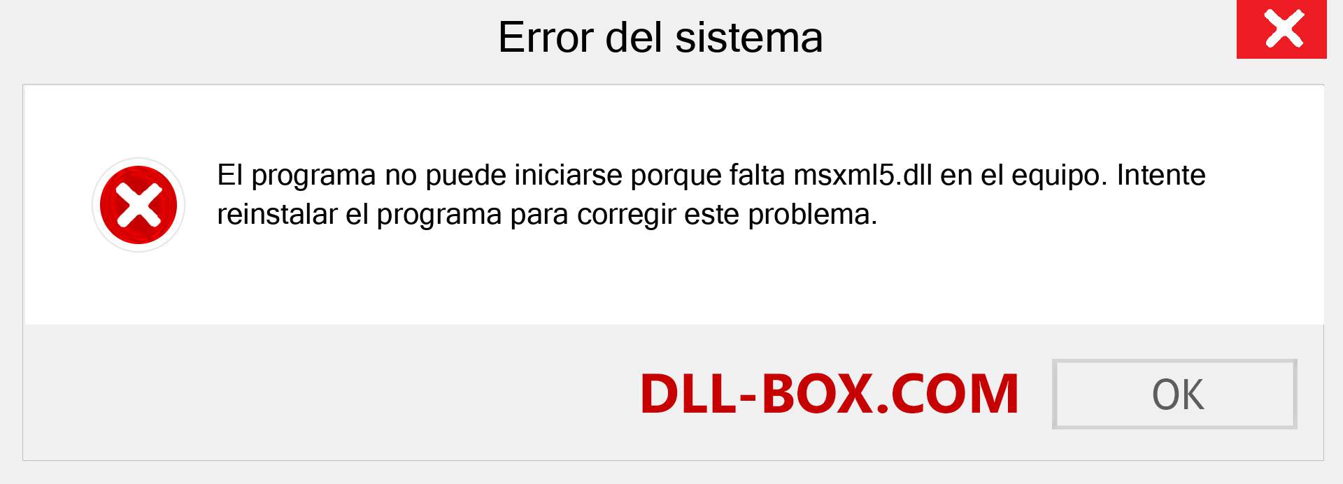 ¿Falta el archivo msxml5.dll ?. Descargar para Windows 7, 8, 10 - Corregir msxml5 dll Missing Error en Windows, fotos, imágenes